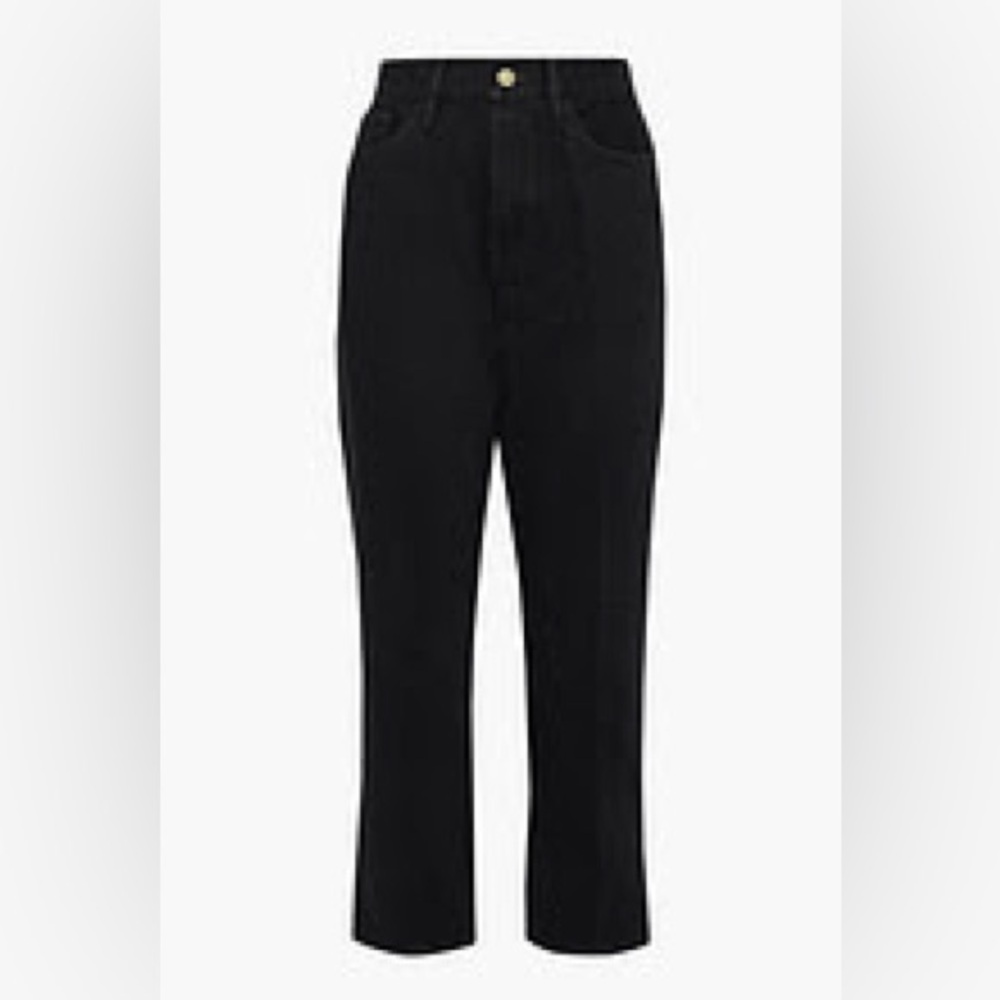 Frame Le Piper Cropped High-rise Straight-leg Jeans